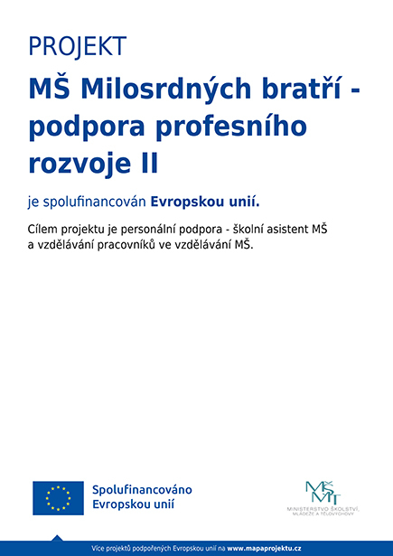 MŠ Milosrdných bratří - plakát – mini